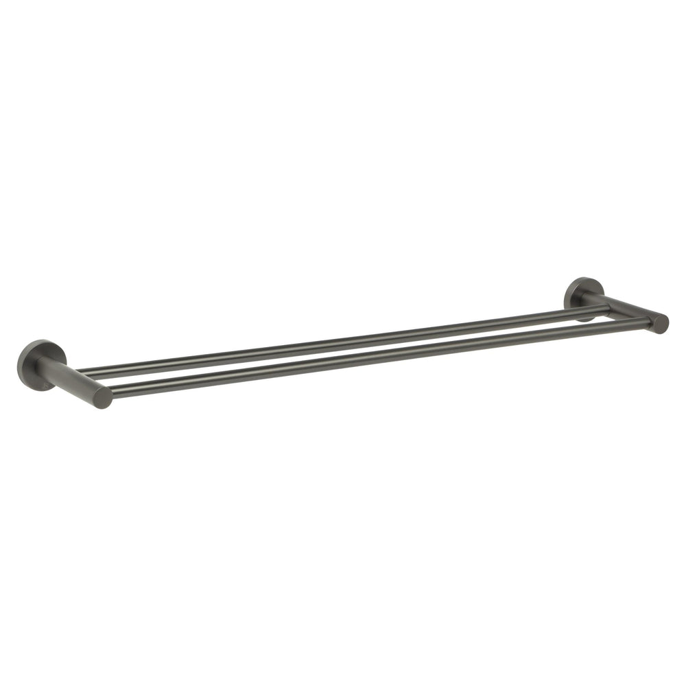 JOHNSON SUISSE VENEZIA DOUBLE TOWEL RAIL GUN METAL (ALSO AVAILABLE IN 600MM AND 900MM)