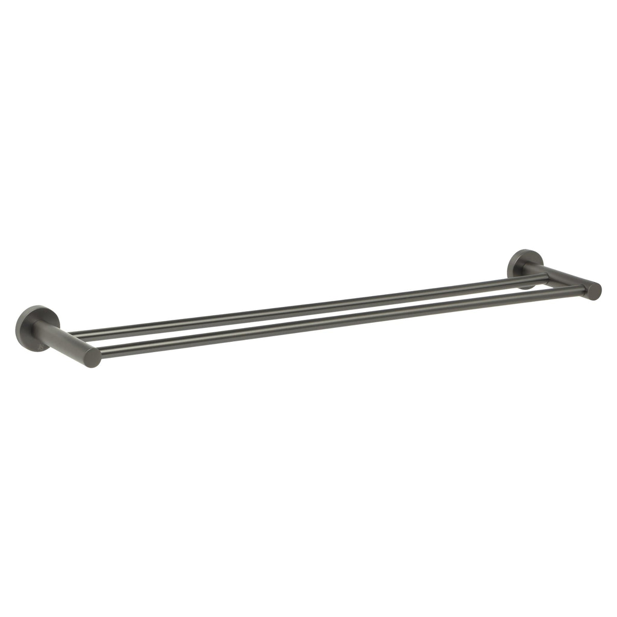 JOHNSON SUISSE VENEZIA DOUBLE TOWEL RAIL GUN METAL (ALSO AVAILABLE IN 600MM AND 900MM)