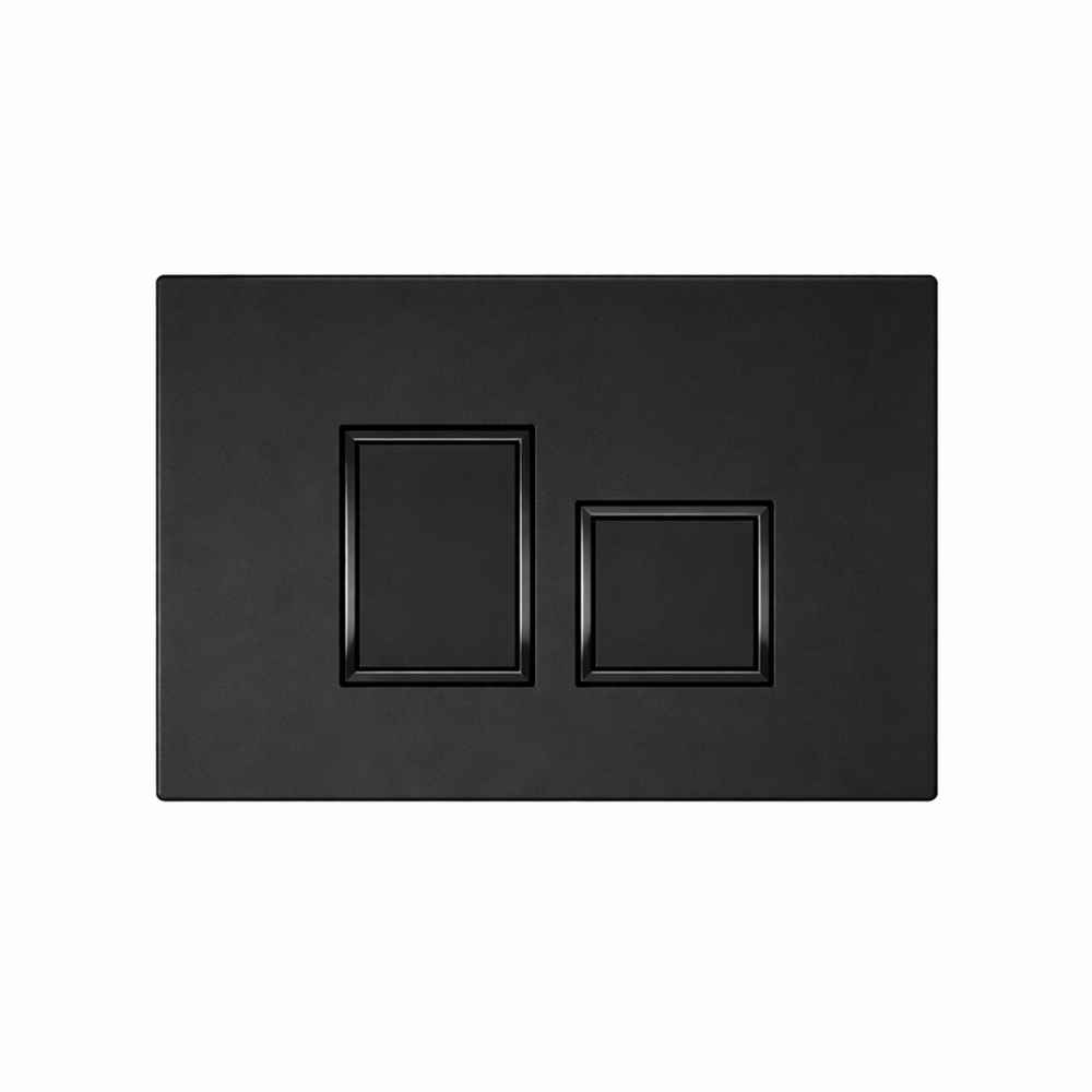 JOHNSON SUISSE IN-WALL ECONOFLUSH STEP FLUSH BUTTON 245MM BLACK