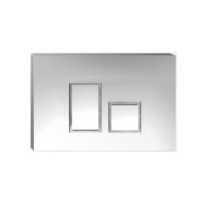 JOHNSON SUISSE IN-WALL ECONOFLUSH STEP FLUSH BUTTON 245MM POLISHED CHROME