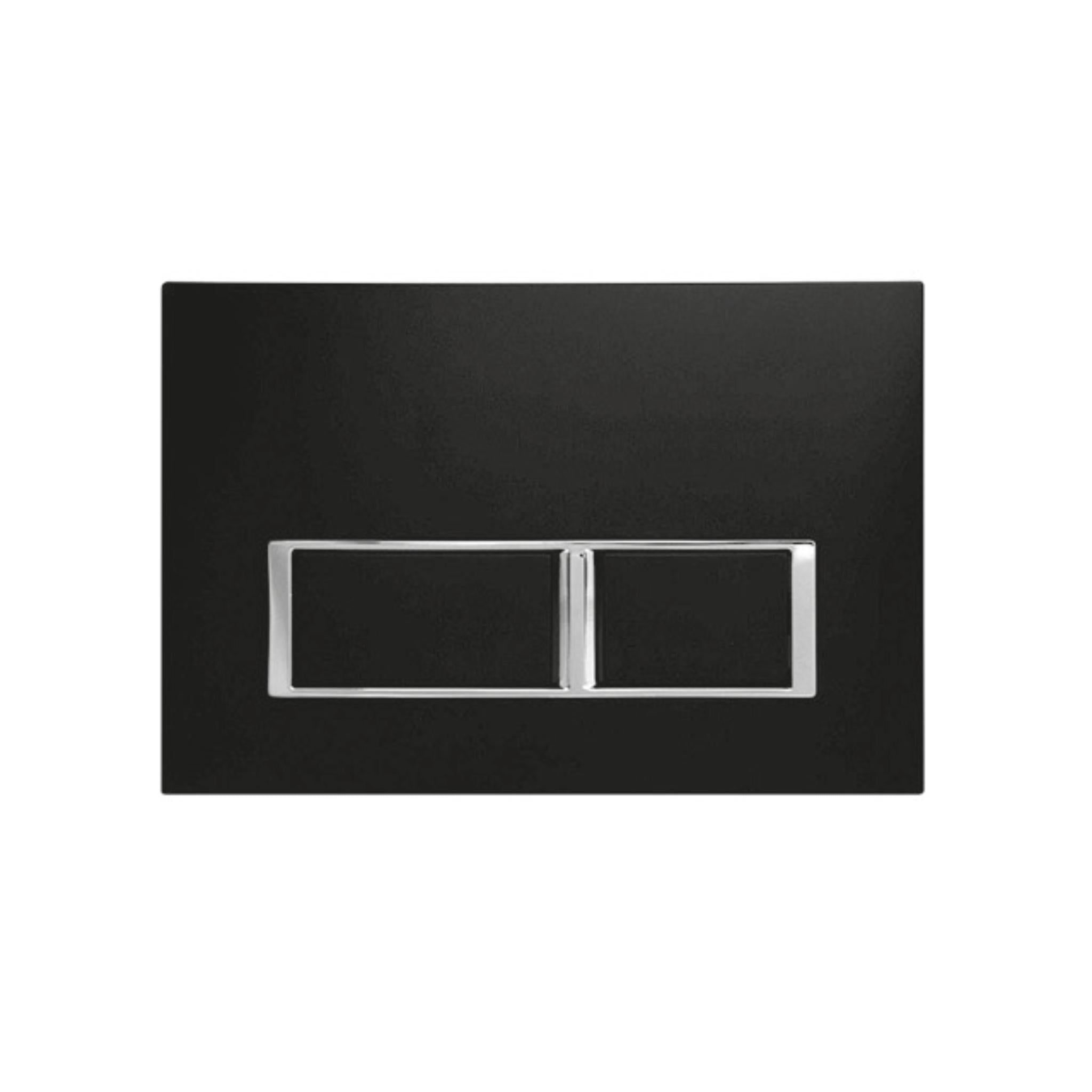 JOHNSON SUISSE IN-WALL ECONOFLUSH LOW RECTANGLE FLUSH BUTTON 245MM BLACK