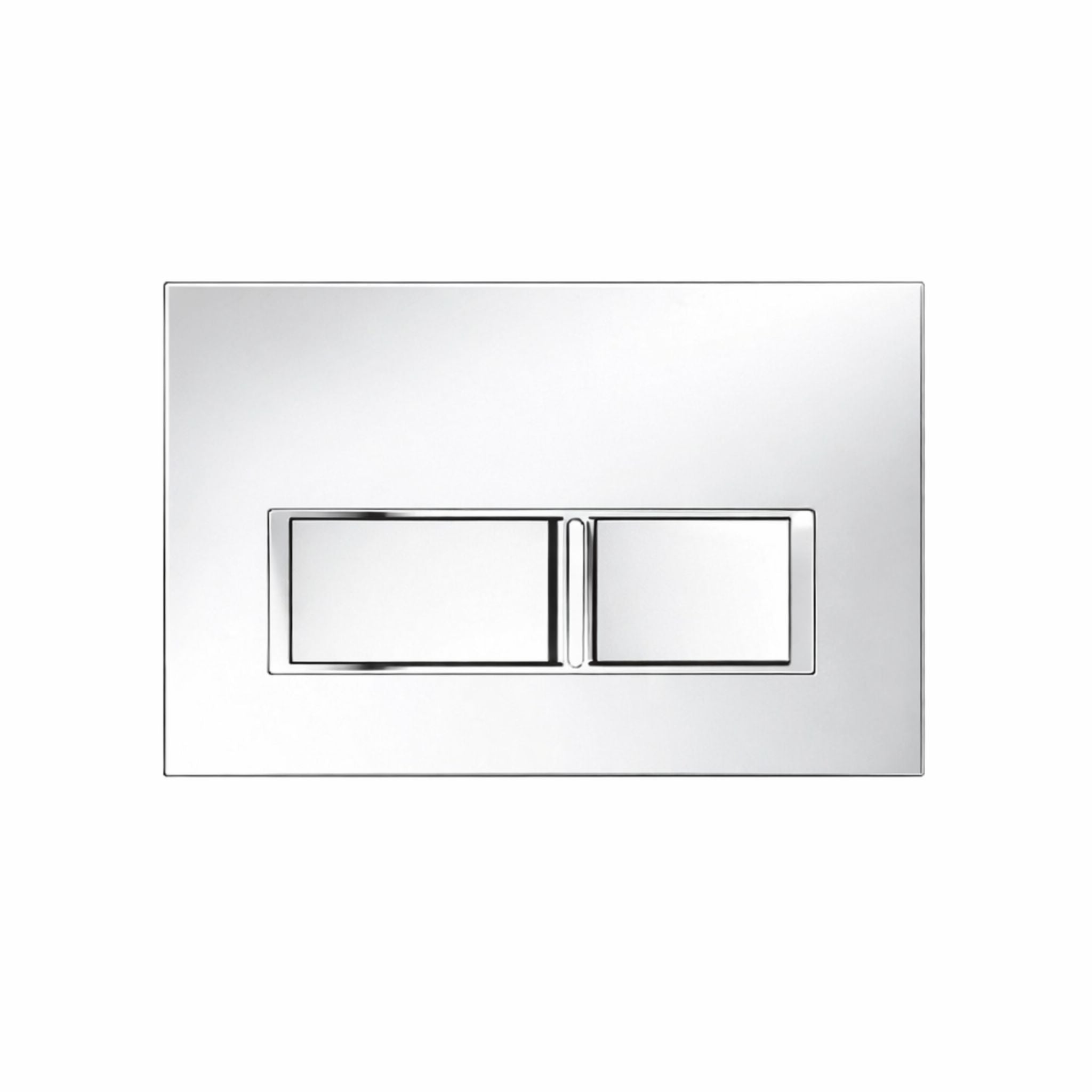 JOHNSON SUISSE IN-WALL ECONOFLUSH LOW RECTANGLE FLUSH BUTTON 245MM MATTE CHROME