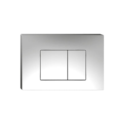 JOHNSON SUISSE IN-WALL ECONOFLUSH RECTANGLE FLUSH BUTTON 245MM POLISHED CHROME