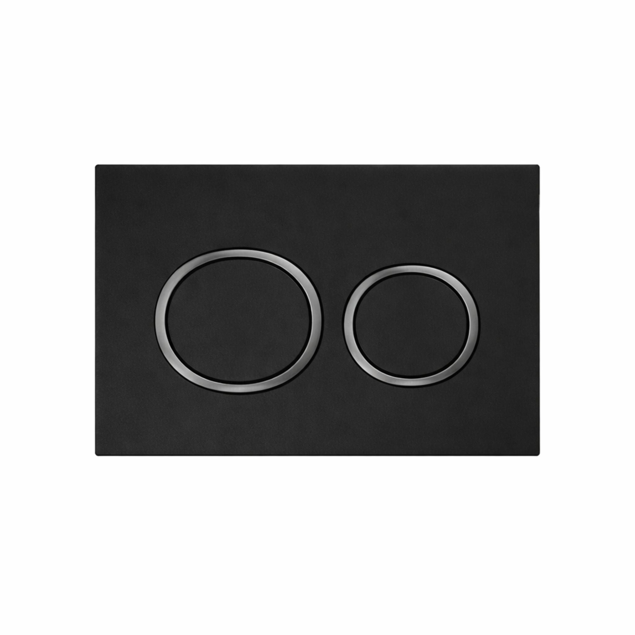 JOHNSON SUISSE IN-WALL ECONOFLUSH CIRCLE FLUSH BUTTON 245MM BLACK