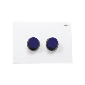JOHNSON SUISSE IN-WALL ECONOFLUSH AIR PNEUMATIC RAISED FLUSH BUTTON 245MM BLUE