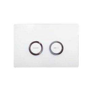 JOHNSON SUISSE IN-WALL ECONOFLUSH AIR PNEUMATIC FLAT FLUSH BUTTON 245MM WHITE