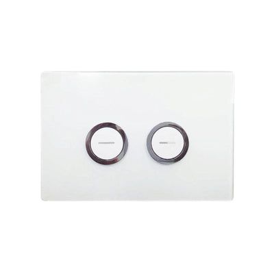 JOHNSON SUISSE IN-WALL ECONOFLUSH AIR PNEUMATIC FLAT FLUSH BUTTON 245MM MATTE CHROME