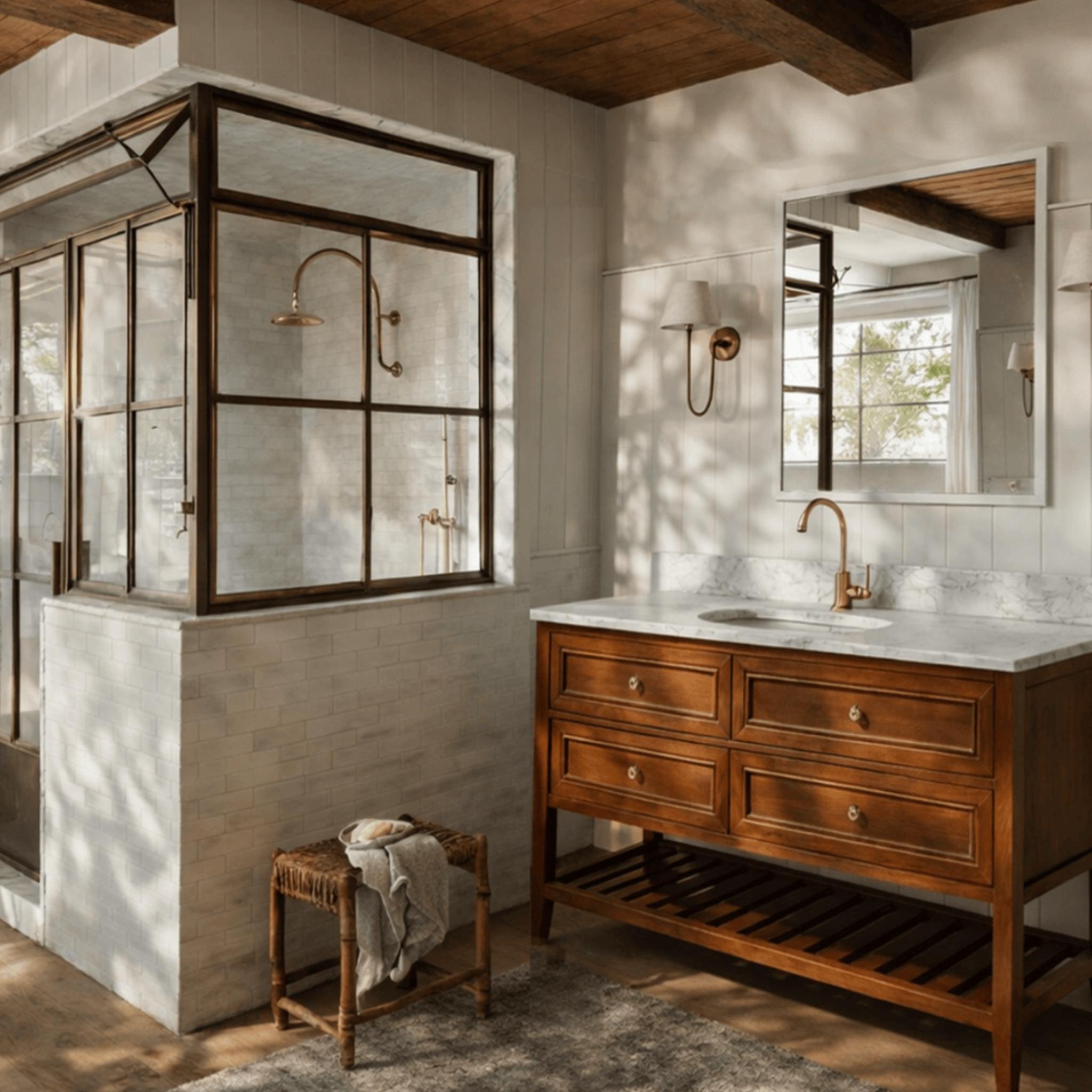 JOINERY BY BEARS AUDREY BROWN OAK 1200MM SINGLE BOWL FLOOR STANDING VANITY PACKAGE