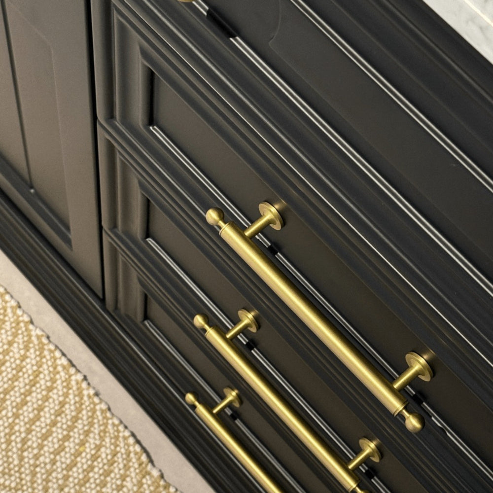 JOINERY BY BEARS ELEANOR BLACK 1500MM DOUBLE BOWL FREESTANDING VANITY PACKAGE