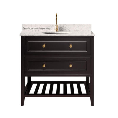 JOINERY BY BEARS AUDREY BLACK 900MM SINGLE BOWL FLOOR STANDING VANITY PACKAGE