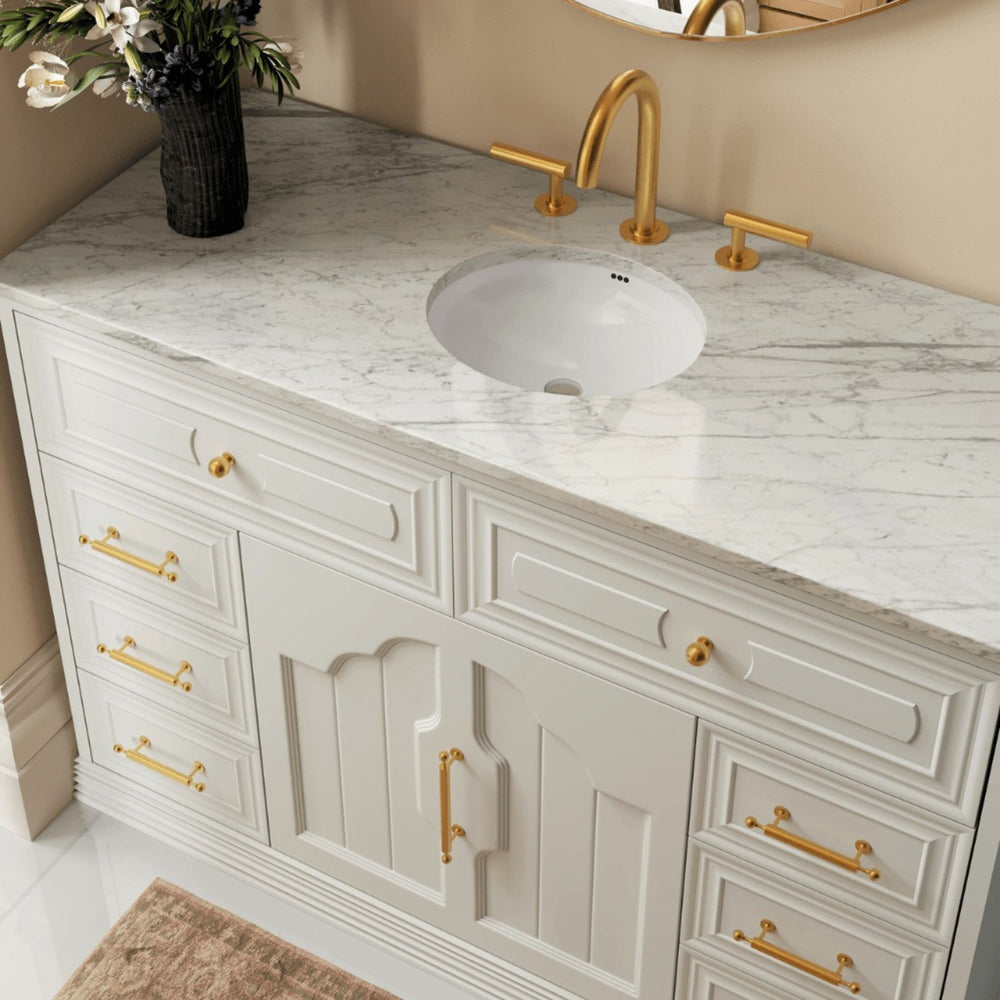 JOINERY BY BEARS ELEANOR CLASSIC WHITE 1200MM SINGLE BOWL FREESTANDING VANITY PACKAGE