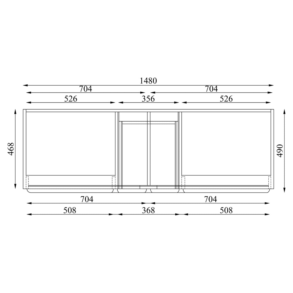 JOINERY BY BEARS ELEANOR CLASSIC WHITE 1500MM DOUBLE BOWL FREESTANDING VANITY PACKAGE