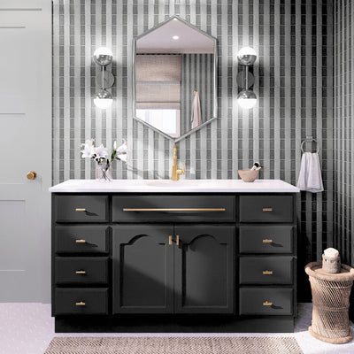 JOINERY BY BEARS ELISE BLACK 1500MM SINGLE BOWL FREESTANDING VANITY PACKAGE