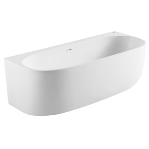 JOHNSON SUISSE VENEZIA BACK TO WALL ACRYLIC BATH GLOSS WHITE (AVAILABLE IN 1500MM, 1600MM AND 1700MM)