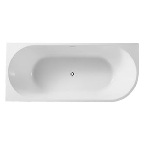 JOHNSON SUISSE VENEZIA LEFT HAND CORNER ACRYLIC BATH GLOSS WHITE (AVAILABLE IN 1500MM AND 1700MM)