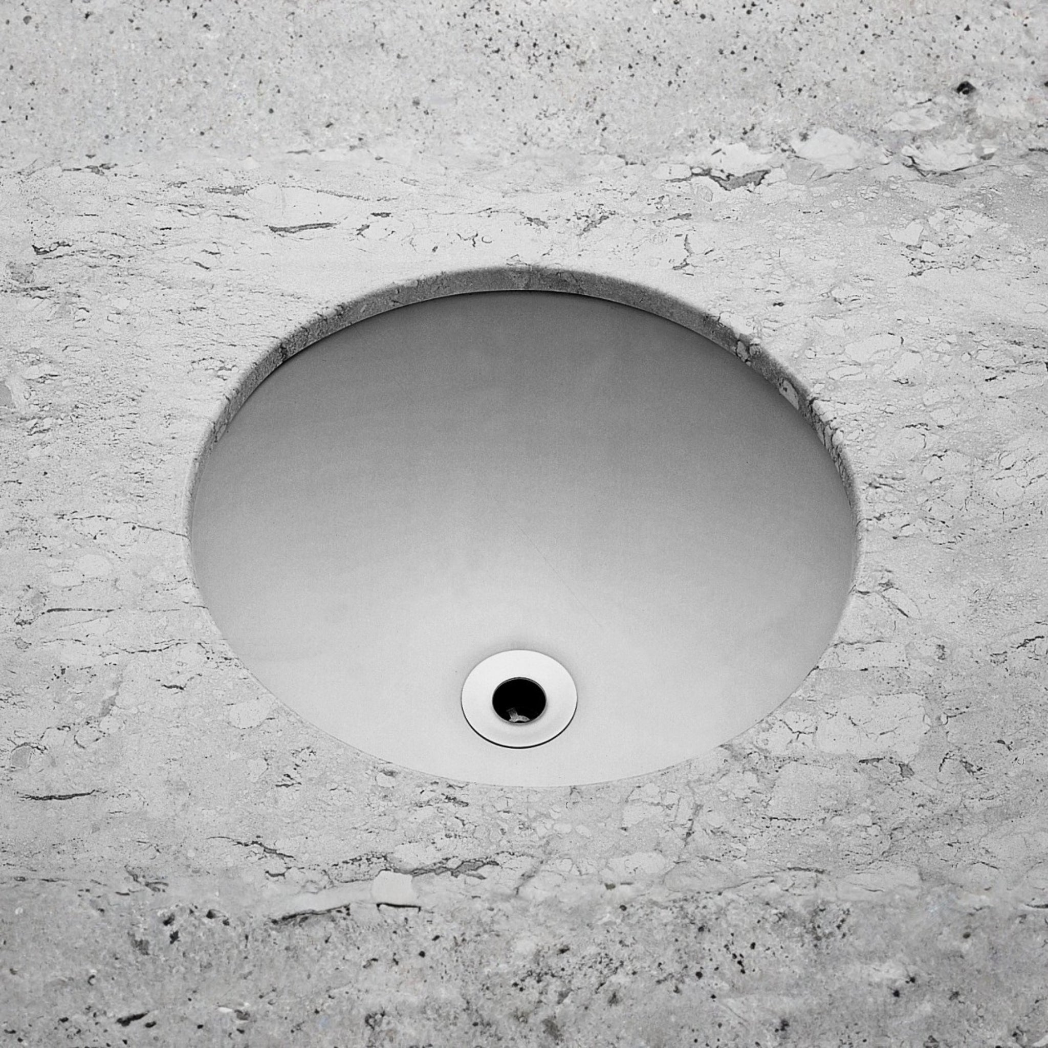 JOHNSON SUISSE EMILIA ROUND COMPACT VANITY UNDERCOUNTER BASIN WHITE 360MM