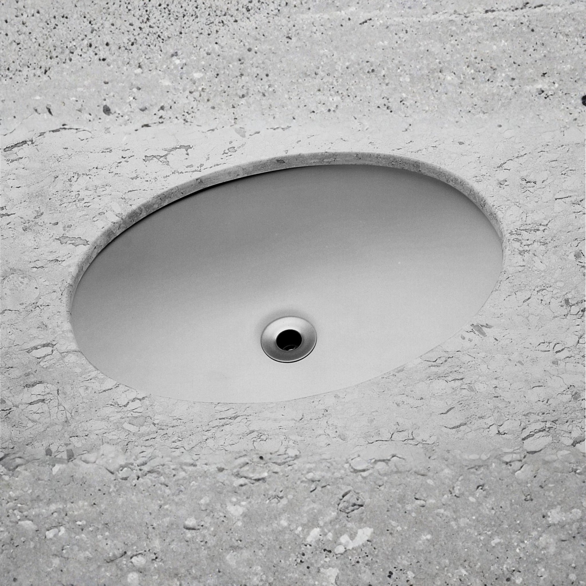 JOHNSON SUISSE EMILIA SMALL OVAL VANITY UNDER COUNTER BASINS WHITE 390MM