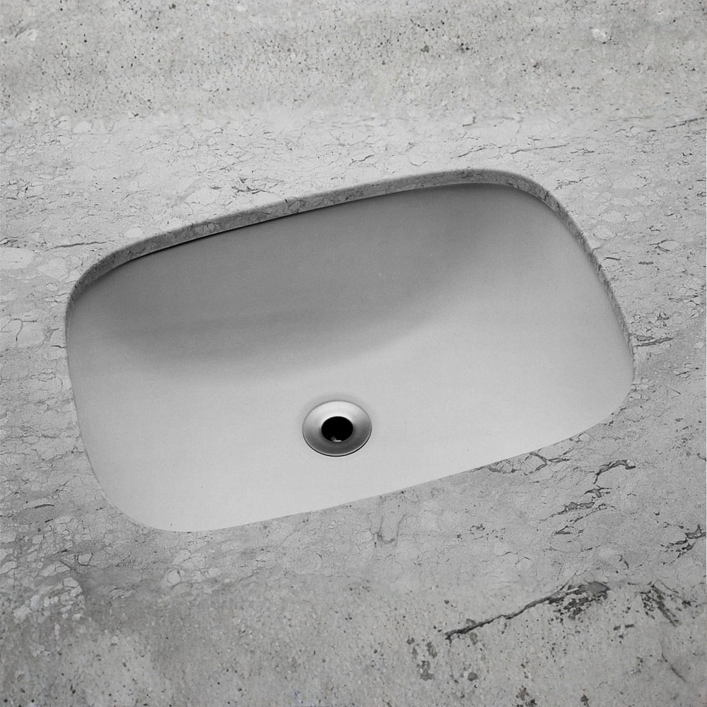 JOHNSON SUISSE EMILIA RECTANGULAR VANITY UNDER COUNTER BASINS WHITE 505MM