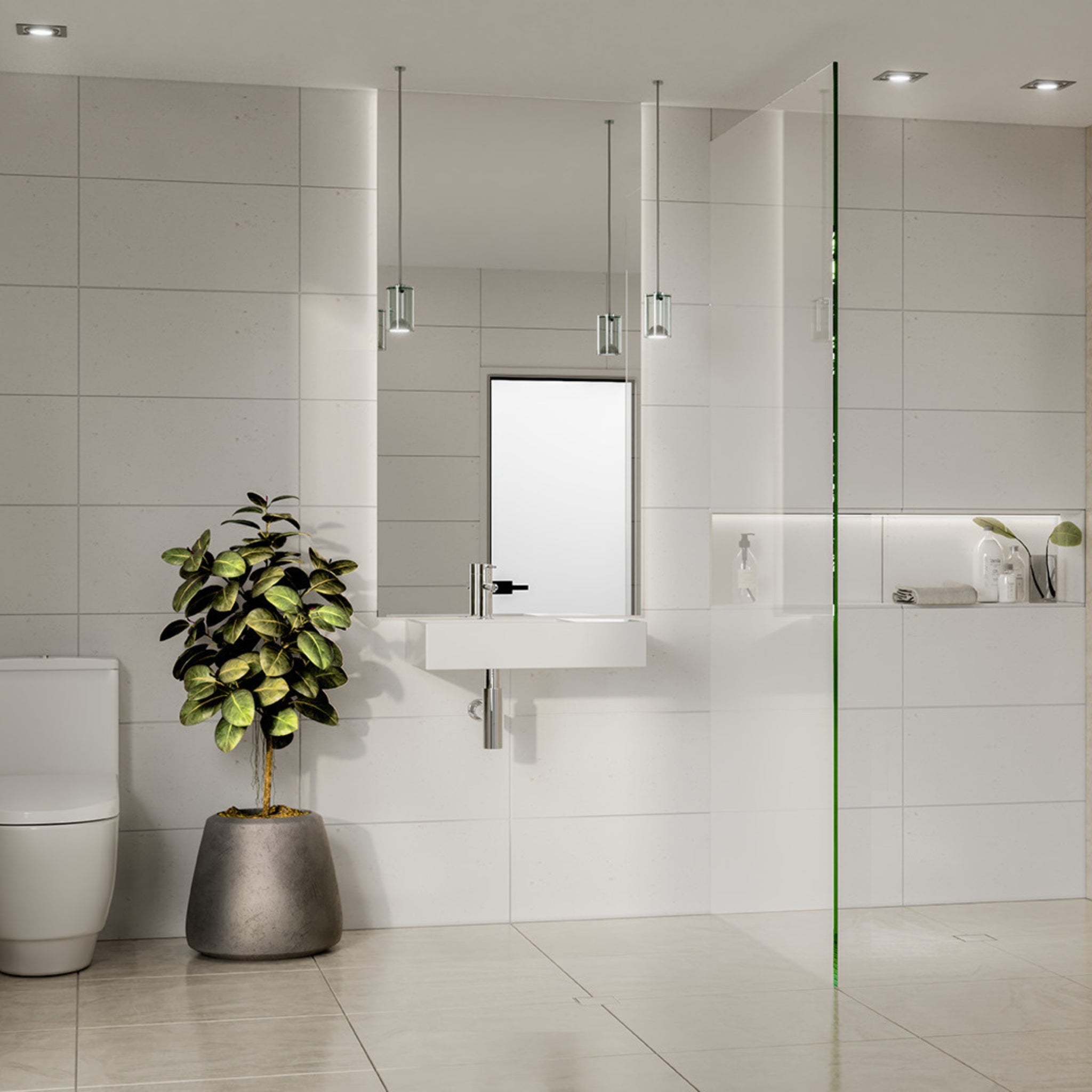 JOHNSON SUISSE QUADO RECTANGULAR LEFT HAND SHELF BASIN ONE TAPHOLE WITH PLUG AND WASTE WHITE 605MM