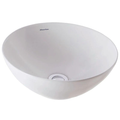 JOHNSON SUISSE VENEZIA ROUND BOWL COUNTER TOP BASINS WHITE 350MM