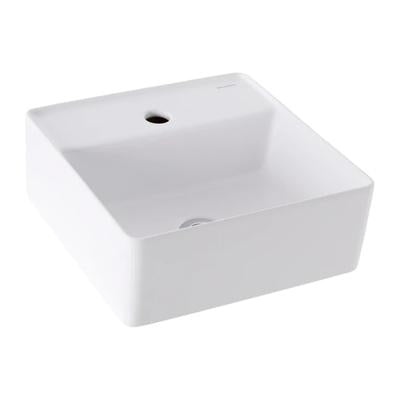 JOHNSON SUISSE VENEZIA SQUARE 1TH COUNTER TOP BASIN WHITE 350MM