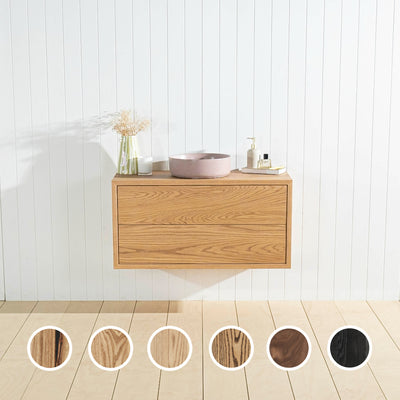 JR BESPOKE TIERRA SOLID TIMBER CUSTOM WALL HUNG VANITY (ALL SIZING)