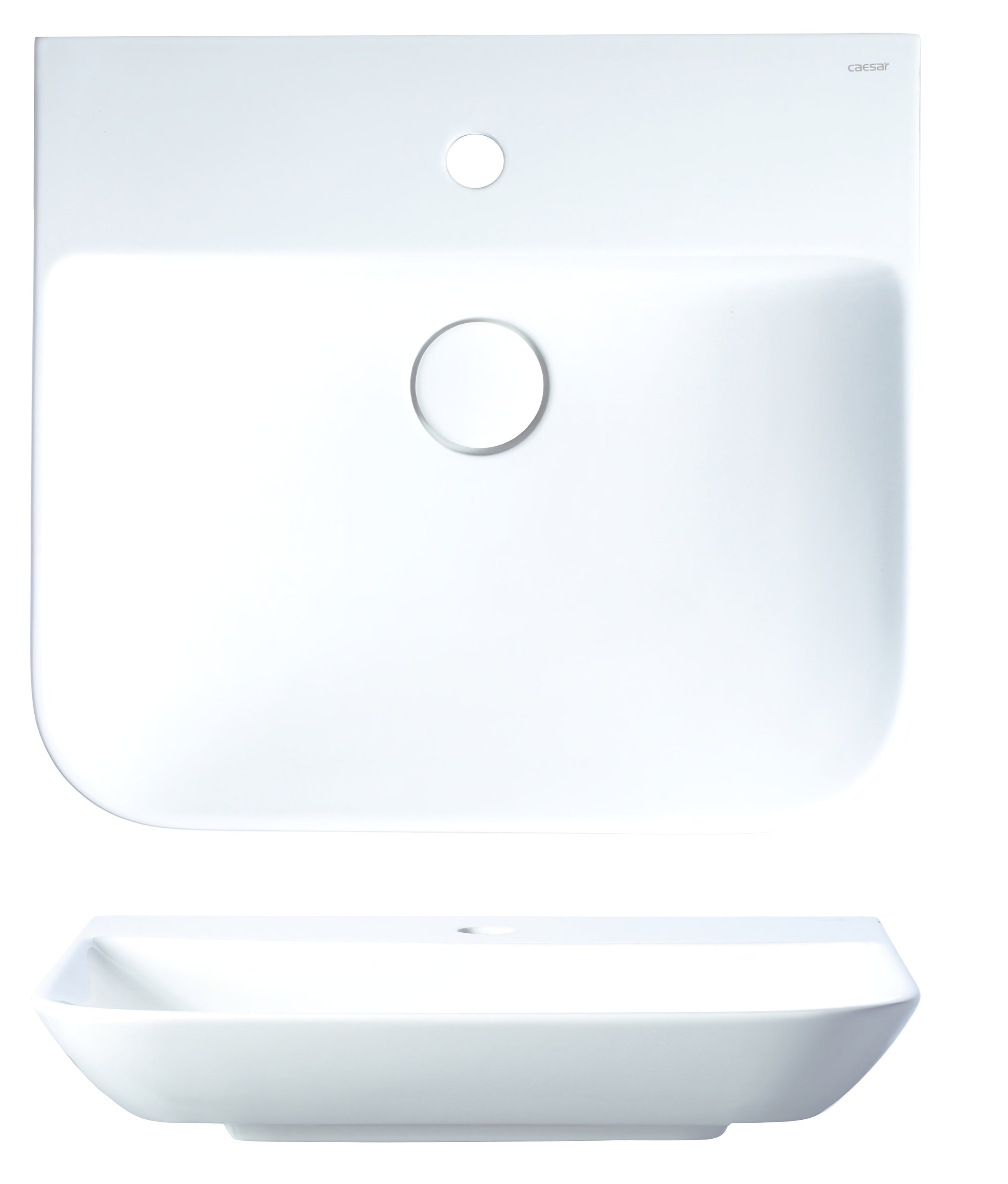 VEROTTI JASMINE ABOVE COUNTER/WALL MOUNTED FIRECLAY BASIN GLOSS WHITE 550MM