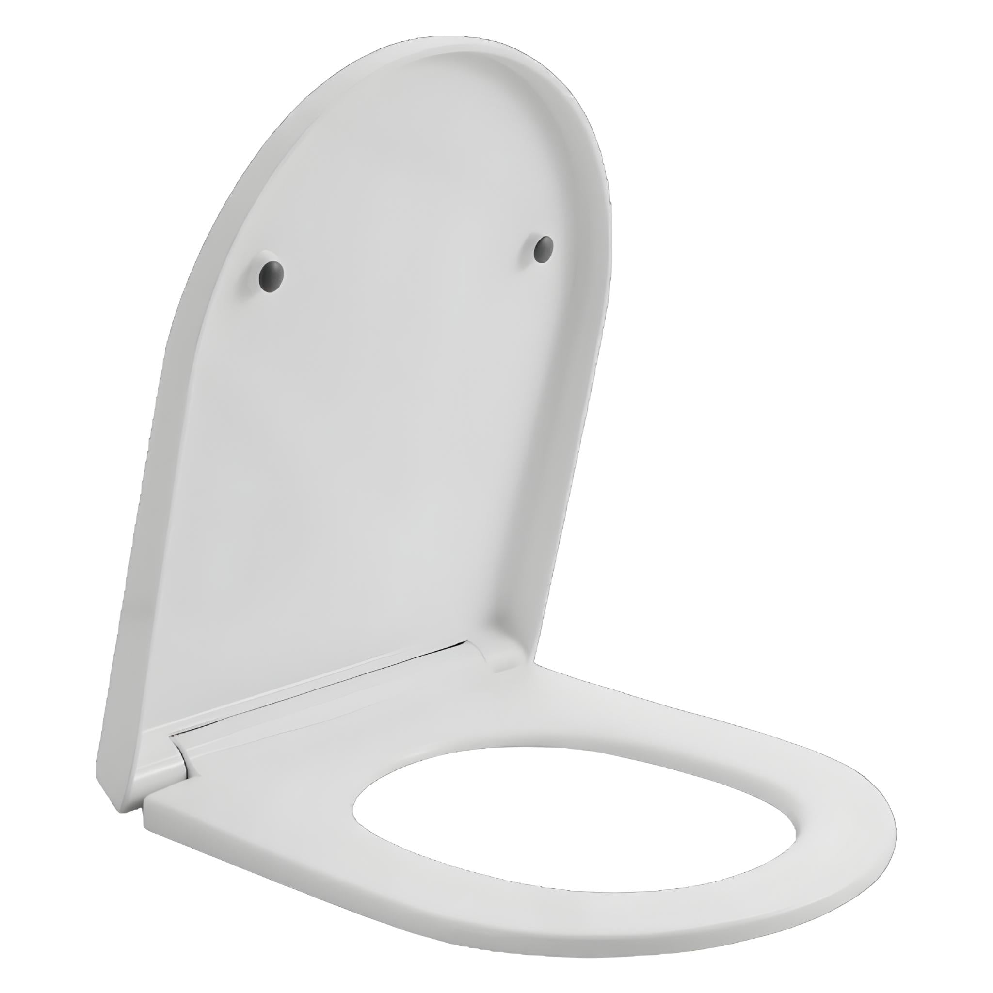 JOHNSON SUISSE GEMELLI RIMLESS WALL FACED TOILET SEAT WHITE