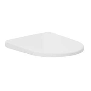 JOHNSON SUISSE GEMELLI RIMLESS FLOOR TO WALL AND WALL HUNG TOILET SEAT WHITE
