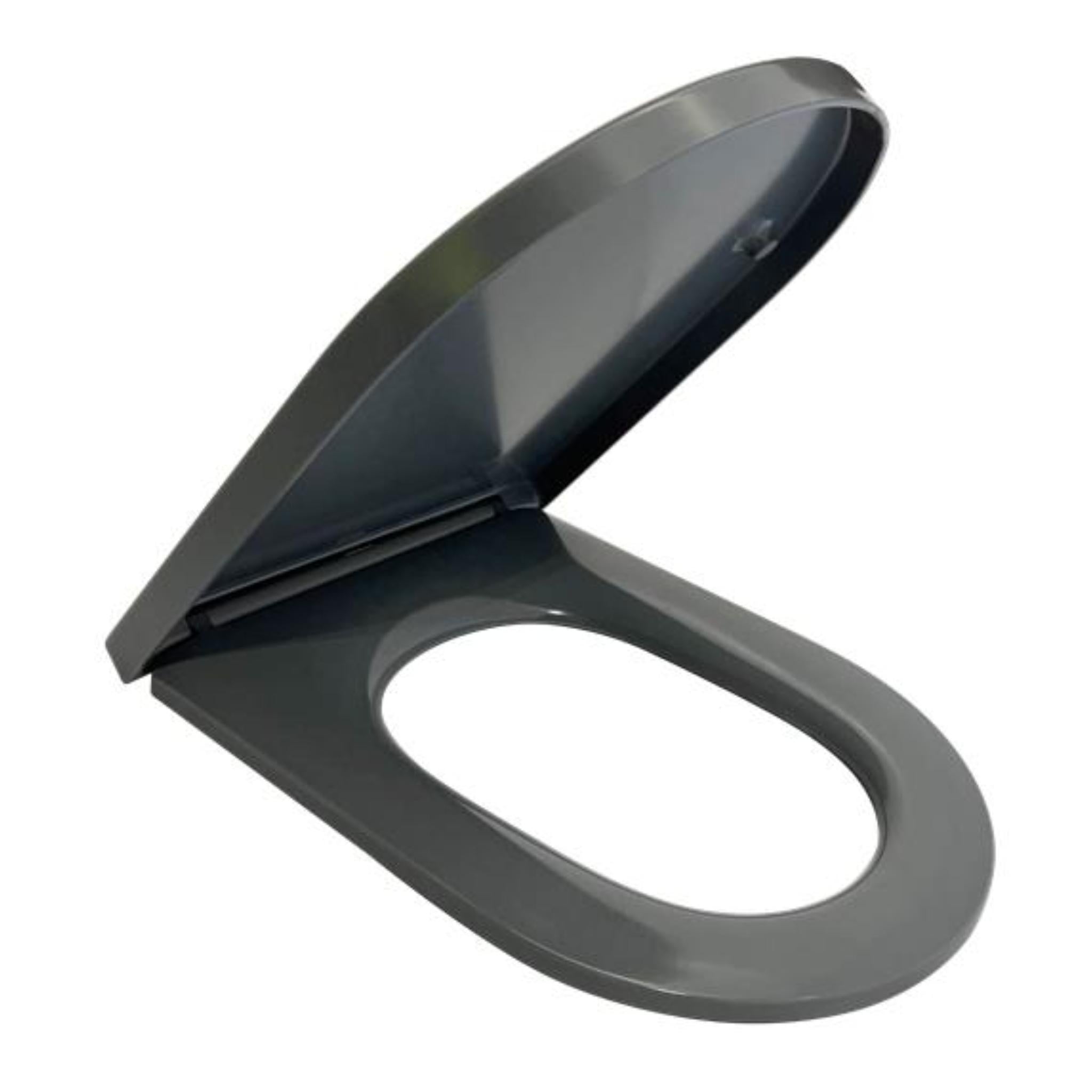 JOHNSON SUISSE VENEZIA DOUBLE FLAP TOILET SEAT GREY