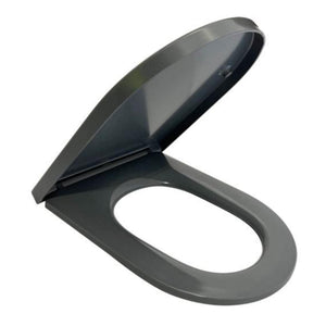 JOHNSON SUISSE VENEZIA DOUBLE FLAP TOILET SEAT GREY