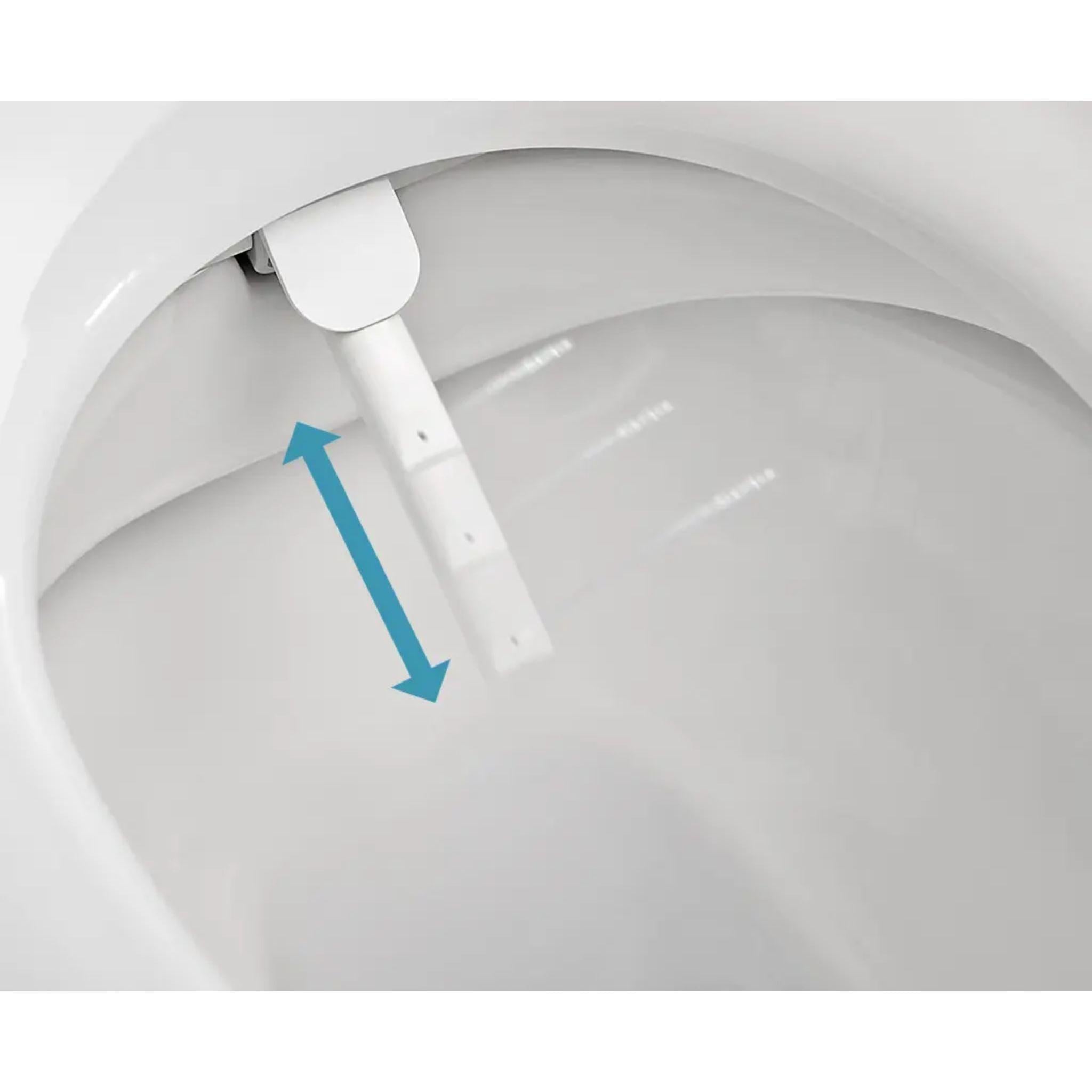 JOHNSON SUISSE LISTO BTW RIMLESS SMART TOILET SUITE W/ REMOTE CONTROL GLOSS WHITE