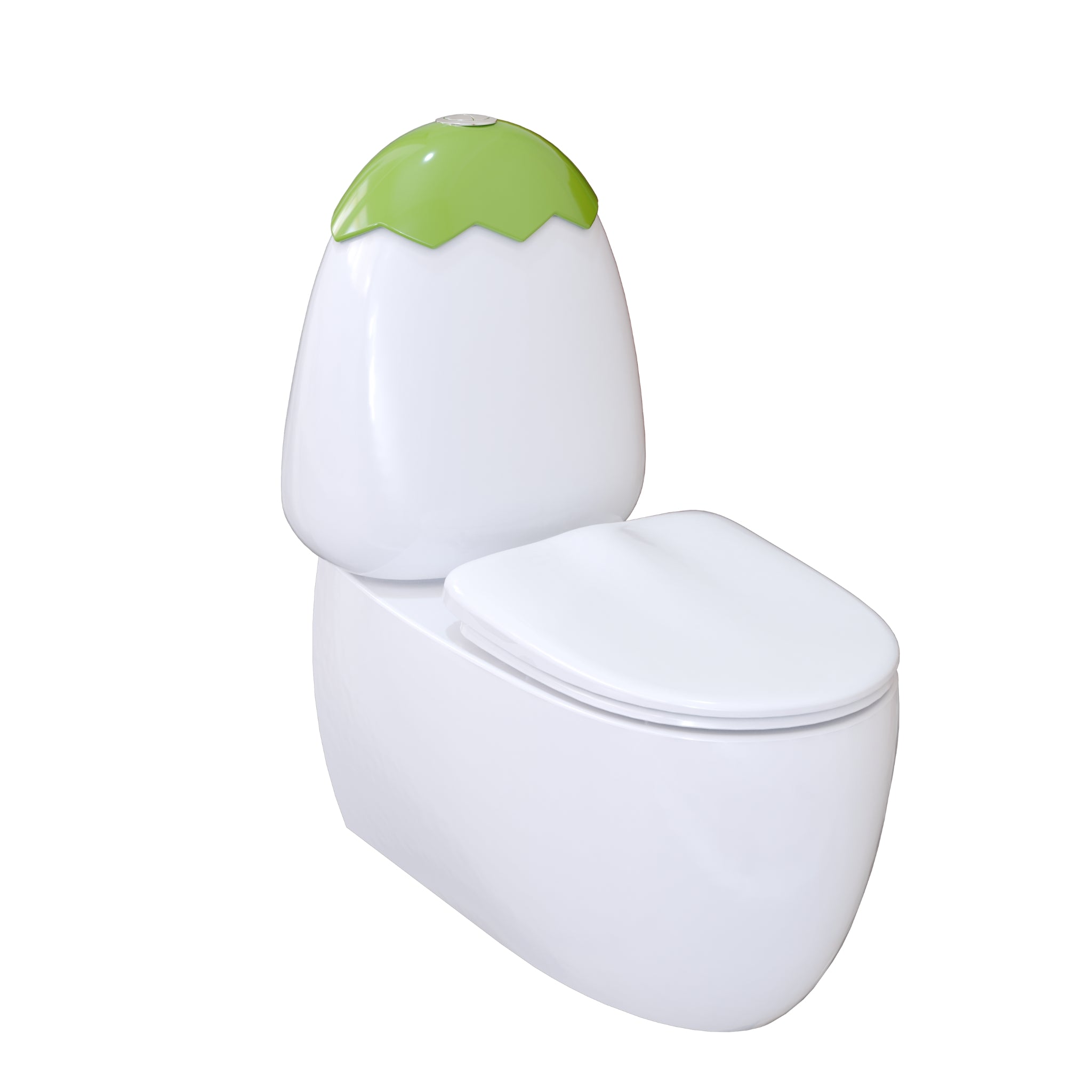 JOHNSON SUISSE EGG JUNIOR II S TRAP CHILDRENS RIMLESS BACK TO WALL TOILET SUIT GLOSS WHITE