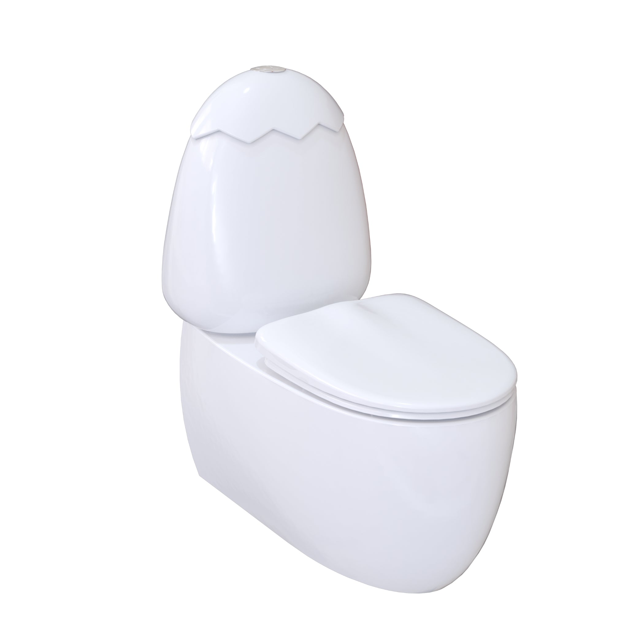 JOHNSON SUISSE EGG JUNIOR II S TRAP CHILDRENS RIMLESS BACK TO WALL TOILET SUIT GLOSS WHITE