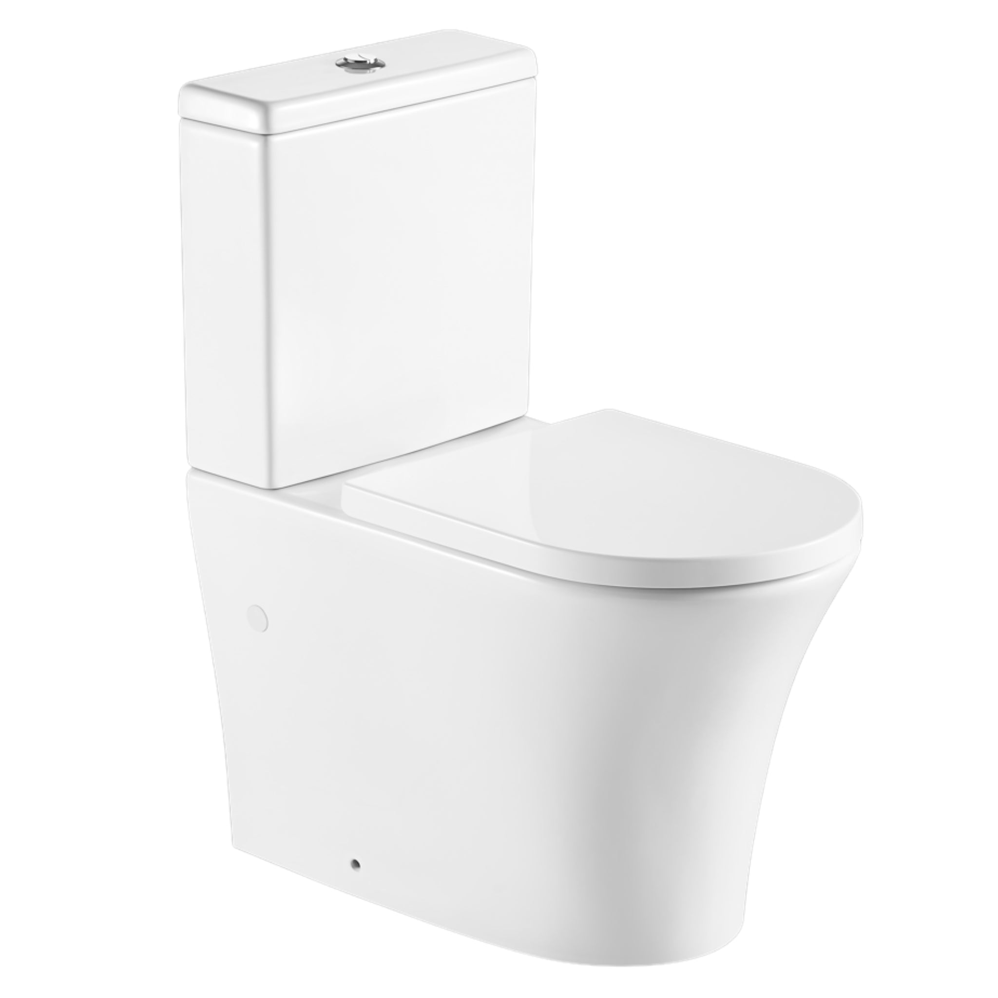 JOHNSON SUISSE EMILIA MK II BACK TO WALL RIMLESS TOILET SUITE WHITE