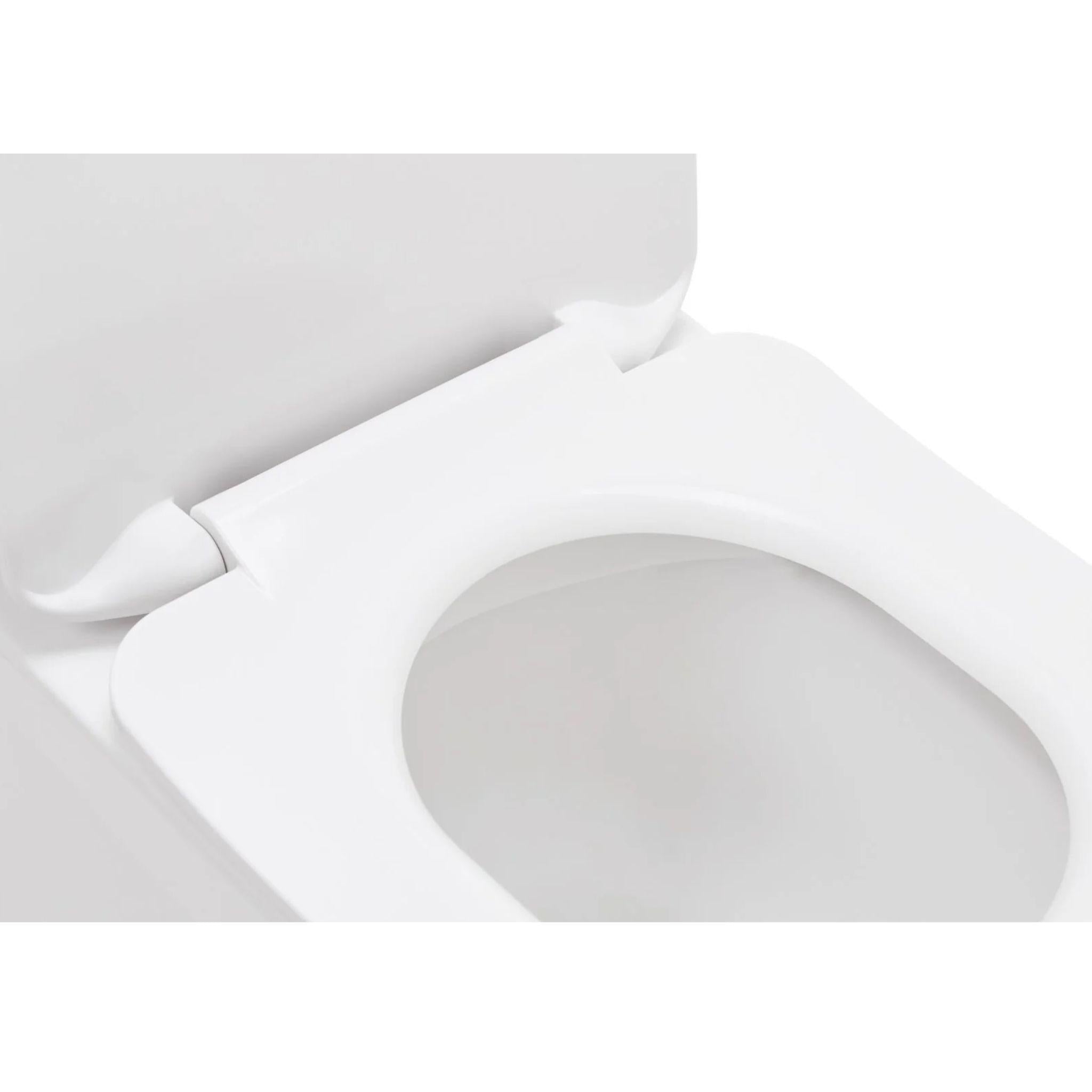JOHNSON SUISSE TOLEDO XTRA AMBULANT RIMLESS TOILET SUITE GLOSS WHITE