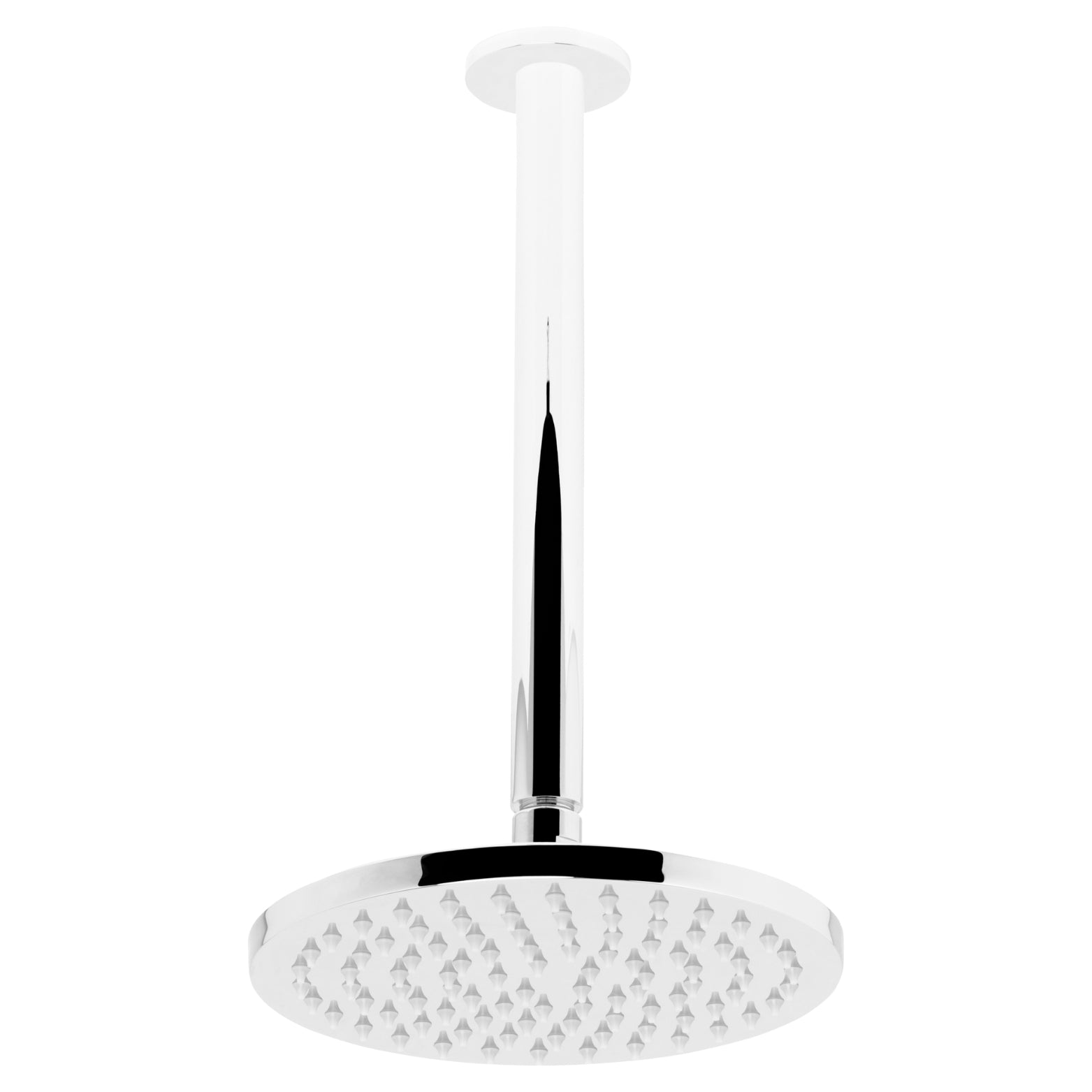 JOHNSON SUISSE VENEZIA OVERHEAD RAIN SHOWER WITH CEILING ARM 300MM CHROME