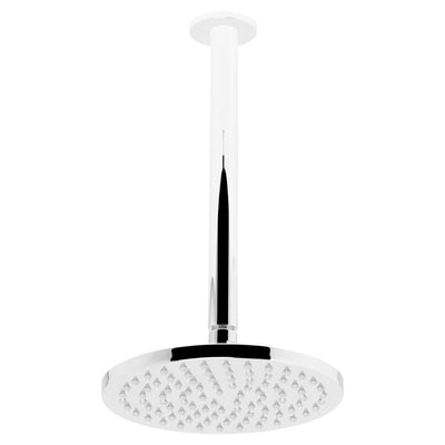 JOHNSON SUISSE VENEZIA OVERHEAD RAIN SHOWER WITH CEILING ARM 300MM CHROME