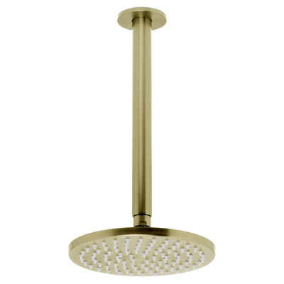 JOHNSON SUISSE VENEZIA OVERHEAD RAIN SHOWER WITH CEILING ARM 300MM BRUSHED BRASS