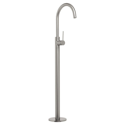 JOHNSON SUISSE VENEZIA FREESTANDING BATH FILLER 987MM BRUSHED NICKEL