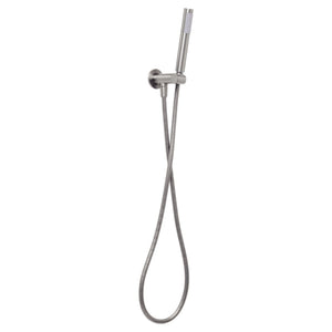 JOHNSON SUISSE VENEZIA HAND SHOWER WITH WALL BRACKET 185MM BRUSHED NICKEL