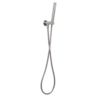 JOHNSON SUISSE VENEZIA HAND SHOWER WITH WALL BRACKET 185MM BRUSHED NICKEL