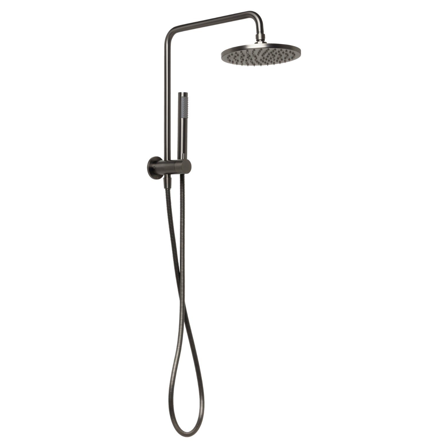 JOHNSON SUISSE VENEZIA SHORT TWIN SHOWER 380MM GUN METAL