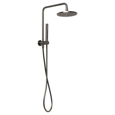 JOHNSON SUISSE VENEZIA SHORT TWIN SHOWER 380MM GUN METAL