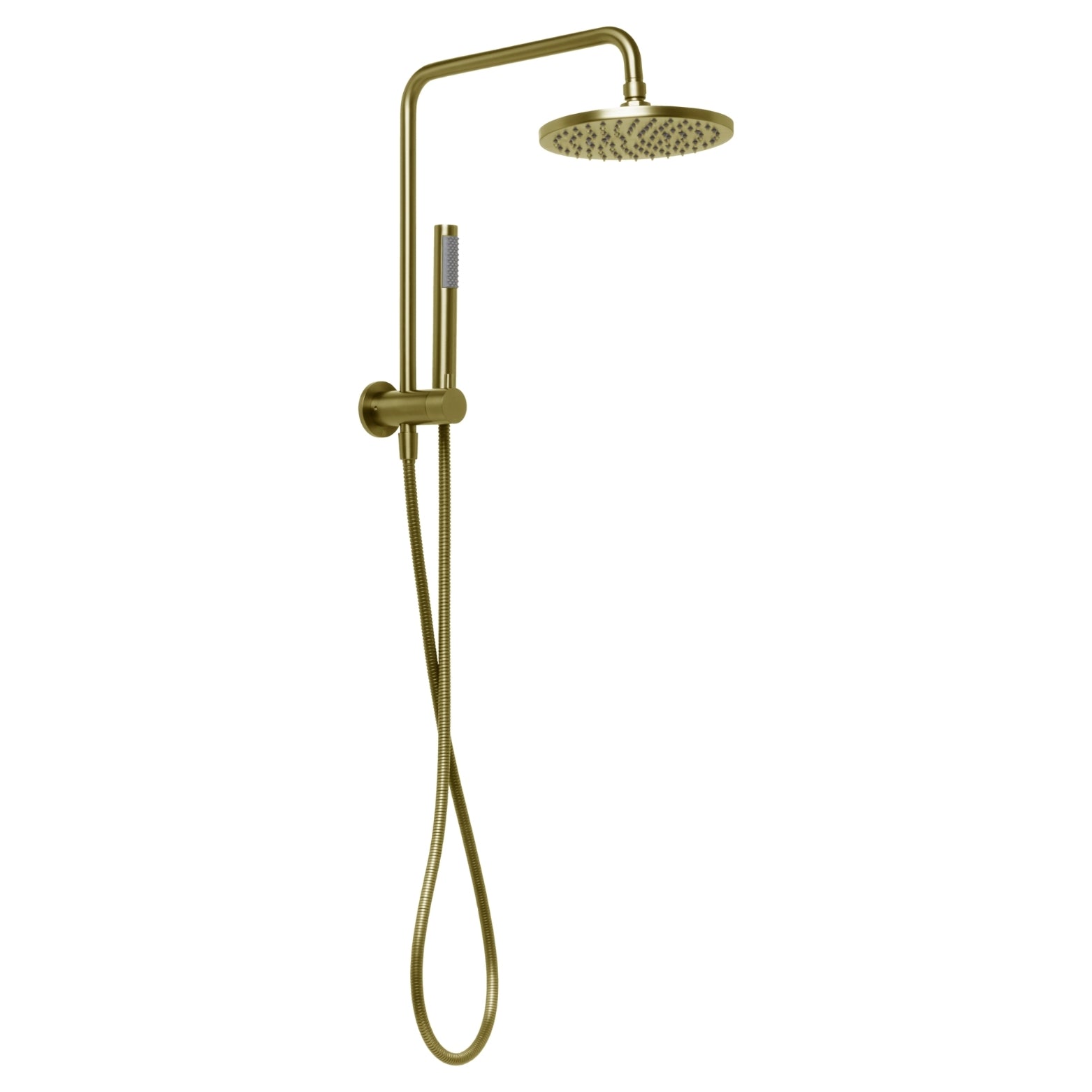 JOHNSON SUISSE VENEZIA SHORT TWIN SHOWER 380MM BRUSHED BRASS