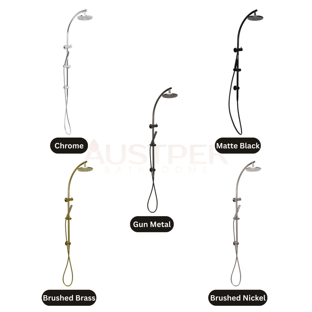 JOHNSON SUISSE VENEZIA TWIN SHOWER 1095MM CHROME