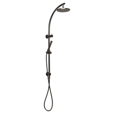 JOHNSON SUISSE VENEZIA TWIN SHOWER 1095MM GUN METAL