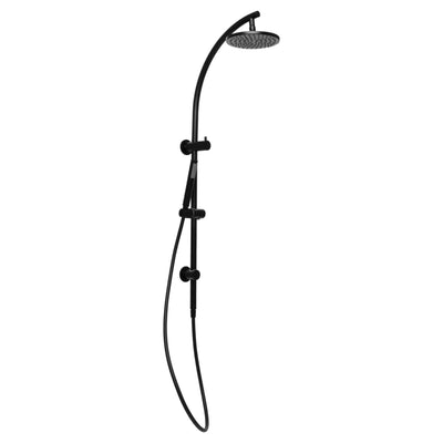 JOHNSON SUISSE VENEZIA TWIN SHOWER 1095MM MATTE BLACK