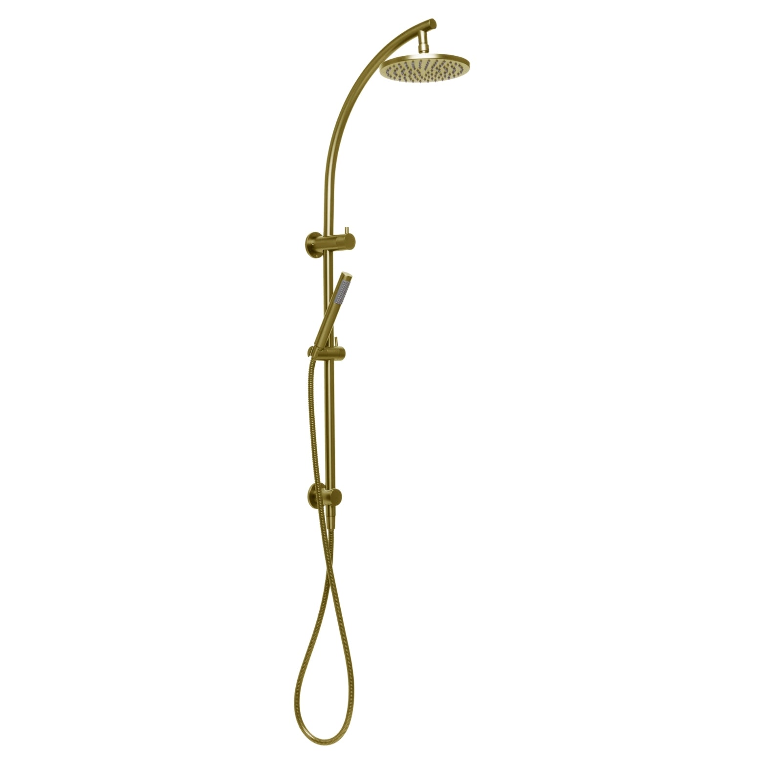JOHNSON SUISSE VENEZIA TWIN SHOWER 1095MM BRUSHED BRASS