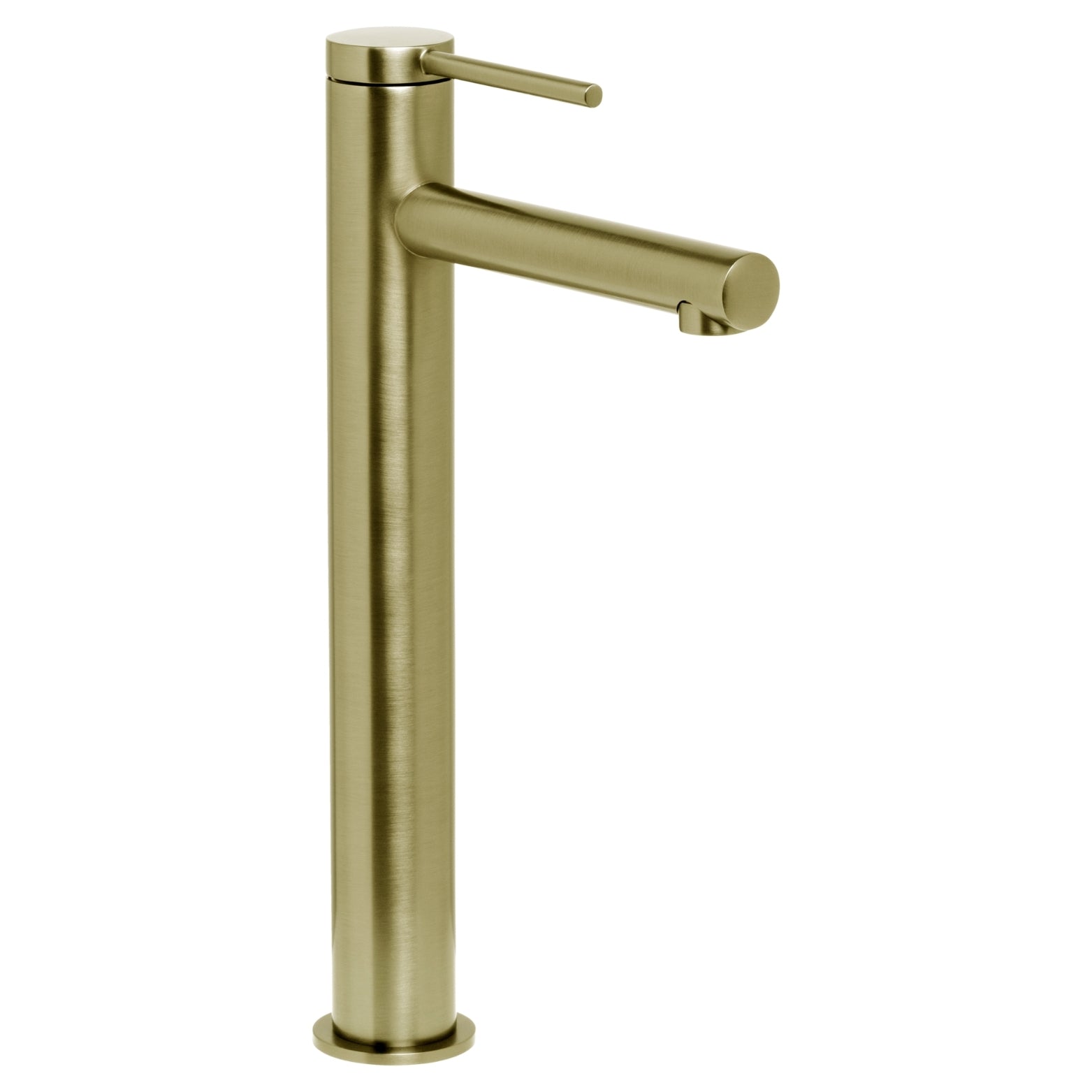 JOHNSON SUISSE VENEZIA LEAD FREE EXTENDED BASIN MIXER 295MM BRUSHED BRASS